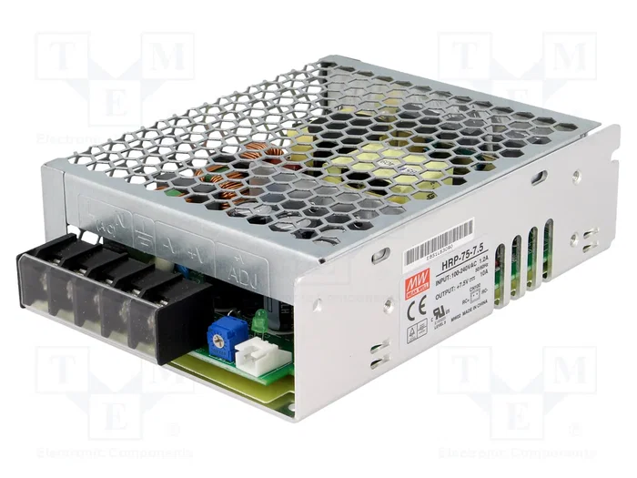 MEAN WELL HRP-75-7.5 Alimentador de impulso 75W 7,5V 10A MEAN WELL HRP-75-7.5 Alimentador de impulso 75W 7,5V 10A