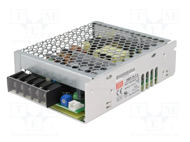 MEAN WELL HRP-75-7.5 Alimentador de impulso 75W 7,5V 10A MEAN WELL HRP-75-7.5 Alimentador de impulso 75W 7,5V 10A