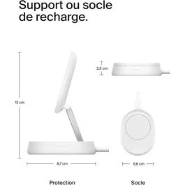 Belkin Base de carga magnética Qi2 15W Blanco - BEL1721001829623