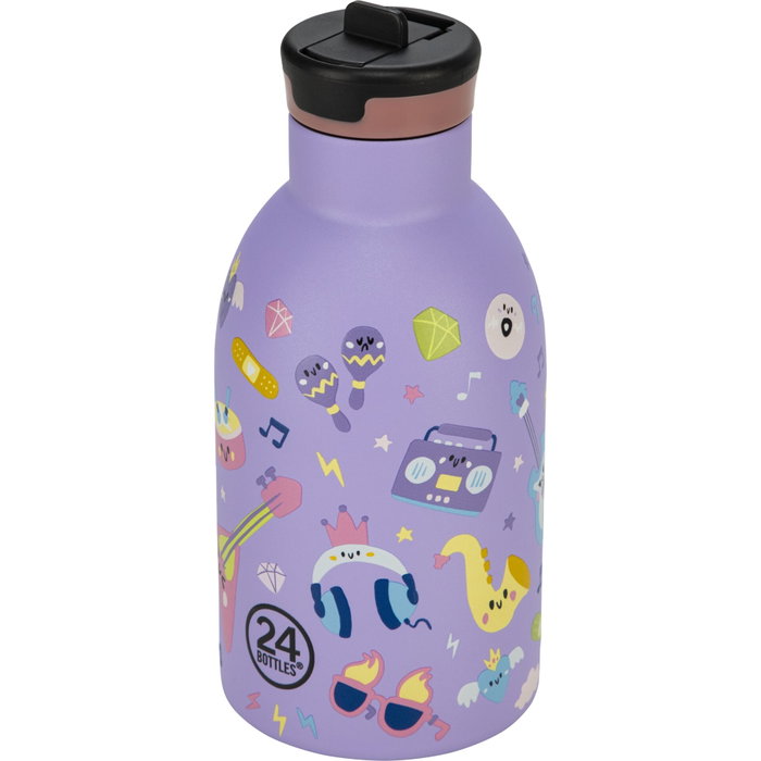 24Bottles Kids Insulated Music Jungle Friends 330 ml - Púrpura 24Bottles Kids Insulated Music Jungle Friends 330 ml - Púrpura