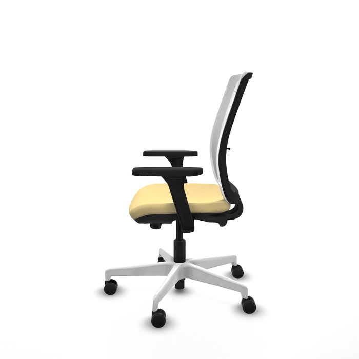 PIQUERAS Y CRESPO Silla de oficina Haches Crema y Blanco PIQUERAS Y CRESPO Silla de oficina Haches Crema y Blanco