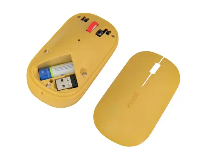 LEITZ Ratón Óptico Inalámbrico Dual Cosy SurTrack Amarillo