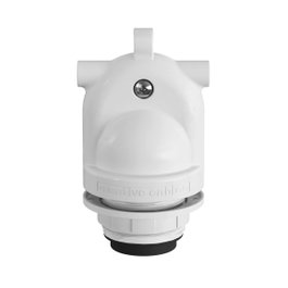 Creative Portalámparas E27 de doble salida con gel para exterior IP65 blanco