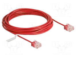 DeLOCK Cable de red Cat.6 UTP Ultra Slim 5 m Rojo