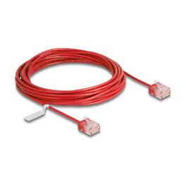 DeLOCK Cable de red Cat.6 UTP Ultra Slim 5 m Rojo