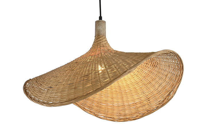 DKD Home Decor Lámpara de Techo Ratan Marron Claro 47 x 35 x 65 cm DKD Home Decor Lámpara de Techo Ratan Marron Claro 47 x 35 x 65 cm