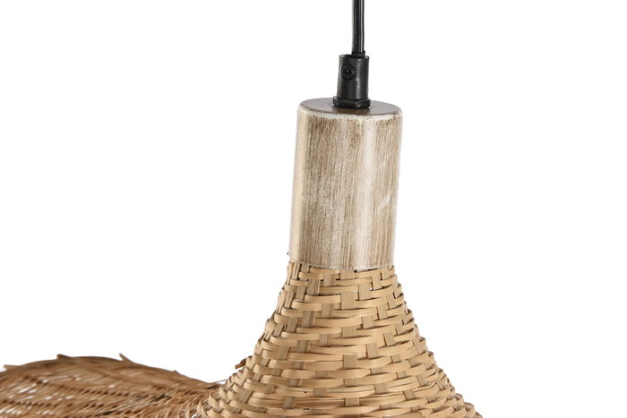 DKD Home Decor Lámpara de Techo Ratan Marron Claro 47 x 35 x 65 cm DKD Home Decor Lámpara de Techo Ratan Marron Claro 47 x 35 x 65 cm