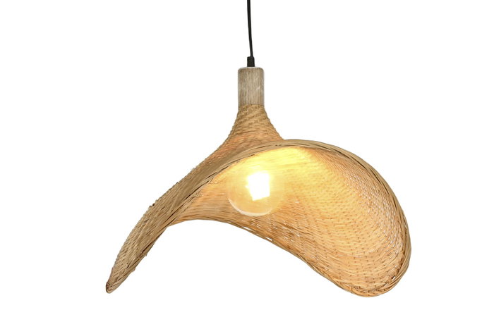 DKD Home Decor Lámpara de Techo Ratan Marron Claro 47 x 35 x 65 cm DKD Home Decor Lámpara de Techo Ratan Marron Claro 47 x 35 x 65 cm
