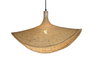 DKD Home Decor Lámpara de Techo Ratan Marron Claro 47 x 35 x 65 cm