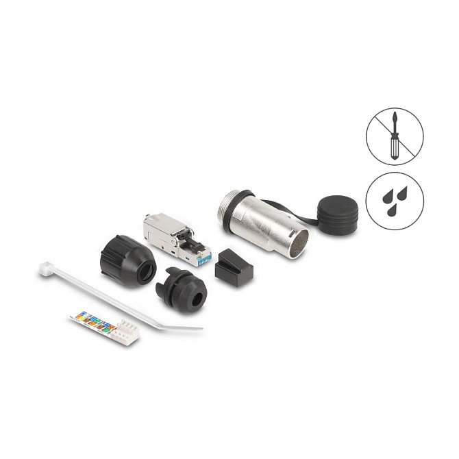 DeLOCK Conector modular RJ45 Cat.6A 67065 con carcasa robusta DeLOCK Conector modular RJ45 Cat.6A 67065 con carcasa robusta