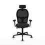 PIQUERAS Y CRESPO Silla de oficina Jorquera Sincro/Traslack Negro