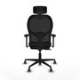 PIQUERAS Y CRESPO Silla de oficina Jorquera Sincro/Traslack Negro