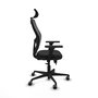 PIQUERAS Y CRESPO Silla de oficina Jorquera Sincro/Traslack Negro