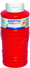 GIOTTO Bote de pintura de dedos 750 ml Rojo