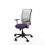 PIQUERAS Y CRESPO Silla de oficina Zulema con mecanismo Sincro/Traslack, morado y blanco