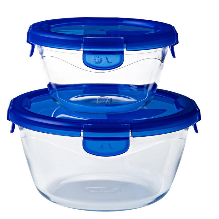 Hermético Redondo Boro 70Cl Cook&Go Pyrex® 15,5x15,5x8,5 cm - 0,7 L
