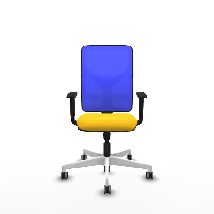PIQUERAS Y CRESPO Silla de oficina Motilla con mecanismo Sincro, Amarillo y Azul PIQUERAS Y CRESPO Silla de oficina Motilla con mecanismo Sincro, Amarillo y Azul