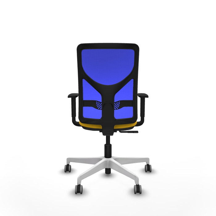 PIQUERAS Y CRESPO Silla de oficina Motilla con mecanismo Sincro, Amarillo y Azul PIQUERAS Y CRESPO Silla de oficina Motilla con mecanismo Sincro, Amarillo y Azul