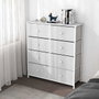 Color Baby Cómoda 8 Cajones 80x30x81 cm Blanco Mueble Infantil
