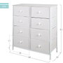 Color Baby Max Home Cómoda 8 Cajones 80X30X81 Cm - Blanco