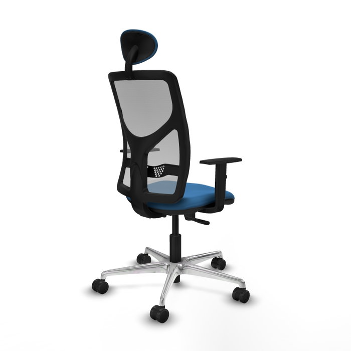 PIQUERAS Y CRESPO Silla de oficina Motilla con mecanismo Sincro, Azul claro y Gris PIQUERAS Y CRESPO Silla de oficina Motilla con mecanismo Sincro, Azul claro y Gris