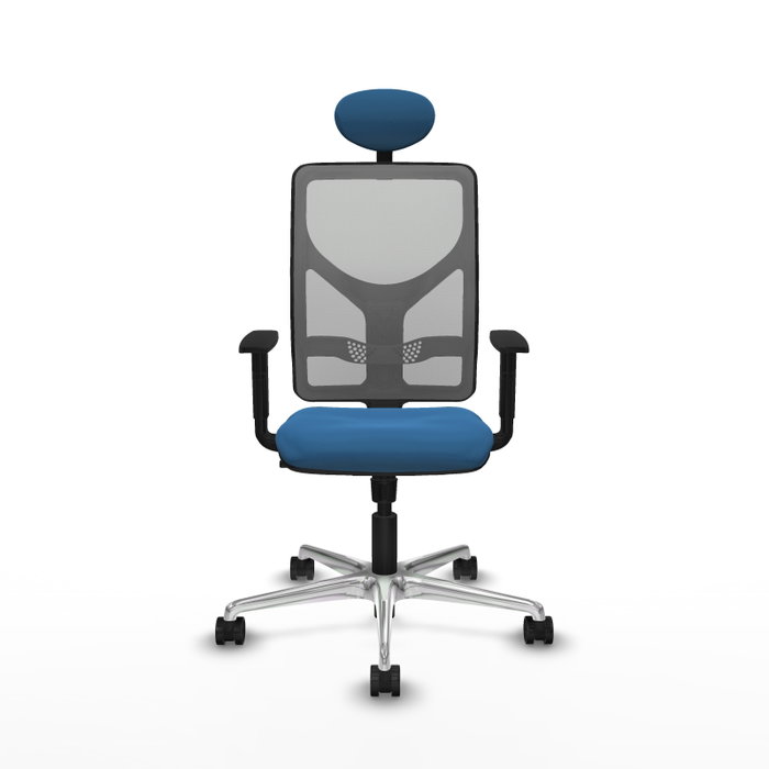 PIQUERAS Y CRESPO Silla de oficina Motilla con mecanismo Sincro, Azul claro y Gris PIQUERAS Y CRESPO Silla de oficina Motilla con mecanismo Sincro, Azul claro y Gris