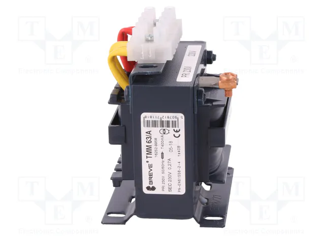 BREVE TUFVASSONS Transformador de red TMM 63VA 230V AC BREVE TUFVASSONS Transformador de red TMM 63VA 230V AC