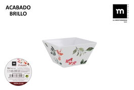 La Mediterranea Bol Melamina Petunia 13 cm x 7 cm Brillo MD (24 Unidades)