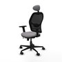 PIQUERAS Y CRESPO Silla de oficina Jorquera con mecanismo Sincro/Traslack Gris y Negro