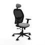 PIQUERAS Y CRESPO Silla de oficina Jorquera con mecanismo Sincro/Traslack Gris y Negro