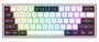Redragon ALCOR QMK K717WB-RGB-PRO Teclado Mecánico Gaming Inalámbrico RGB 60% Blanco-Negro Layout Español