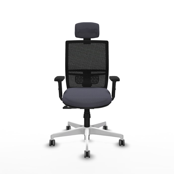 PIQUERAS Y CRESPO Silla de oficina Yunquera con mecanismo Sincro, Gris oscuro y Negro PIQUERAS Y CRESPO Silla de oficina Yunquera con mecanismo Sincro, Gris oscuro y Negro