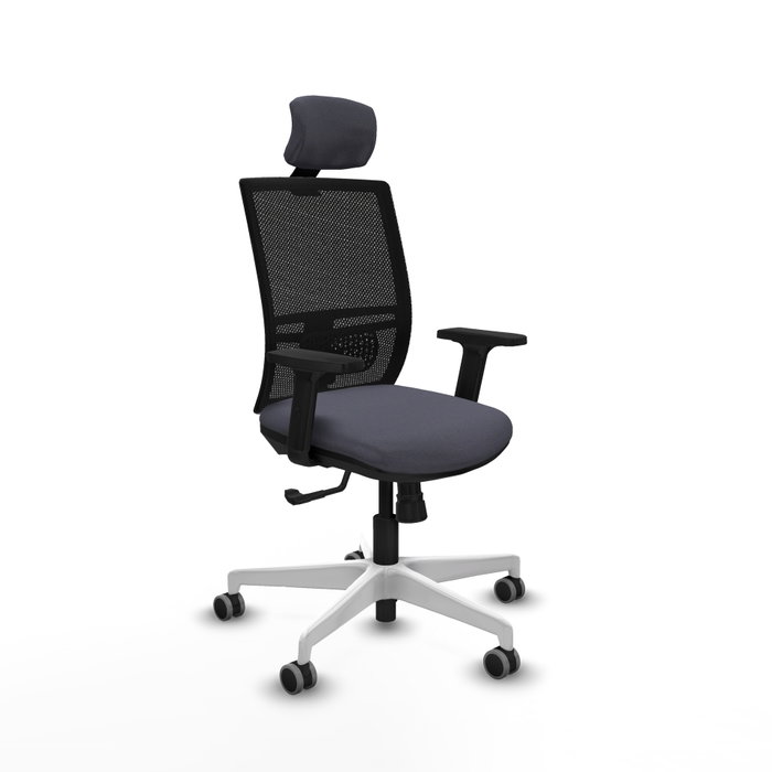 PIQUERAS Y CRESPO Silla de oficina Yunquera con mecanismo Sincro, Gris oscuro y Negro PIQUERAS Y CRESPO Silla de oficina Yunquera con mecanismo Sincro, Gris oscuro y Negro