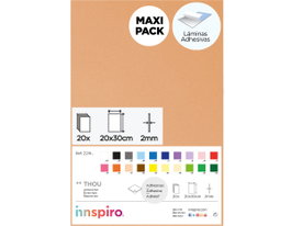 Innspiro Goma EVA carne láminas adhesivas 20x30cm x 2mm (20 unidades)