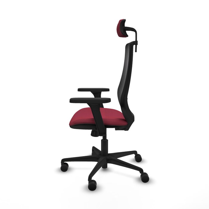 PIQUERAS Y CRESPO Silla de oficina Mardos con mecanismo Sincro, Granate y Negro PIQUERAS Y CRESPO Silla de oficina Mardos con mecanismo Sincro, Granate y Negro