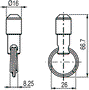 PIZZATO ELETTRICA Orejeta para cuerda FAST line FC/FD/FL/FP