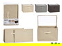 Kipit Caja Plegable de TNT 38x25x25 cm, 20 Litros, Surtido Colores Beige/Gris/Marrón (Set de 24)