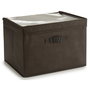 Kipit Caja Plegable de TNT 38x25x25 cm, 20 Litros, Surtido Colores Beige/Gris/Marrón (Set de 24)