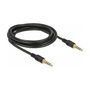 DeLOCK 85601 Cable de audio 3,5 mm 4 Pin de macho a macho, 3 m, Negro