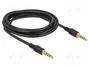 DeLOCK 85601 Cable de audio 3,5 mm 4 pines a 3,5 mm 3 m Negro