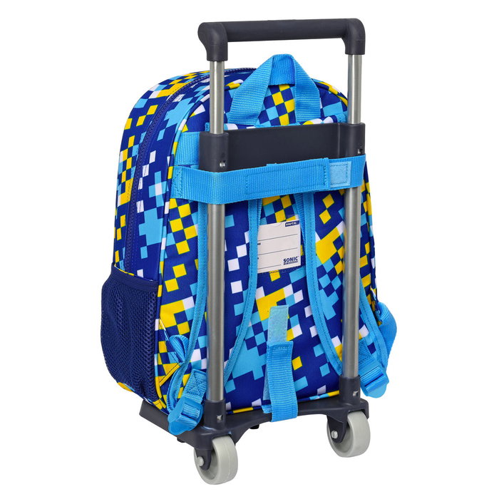 Mochila Escolar con Ruedas Sonic Speed 26 x 34 x 11 cm Azul Mochila Escolar con Ruedas Sonic Speed 26 x 34 x 11 cm Azul