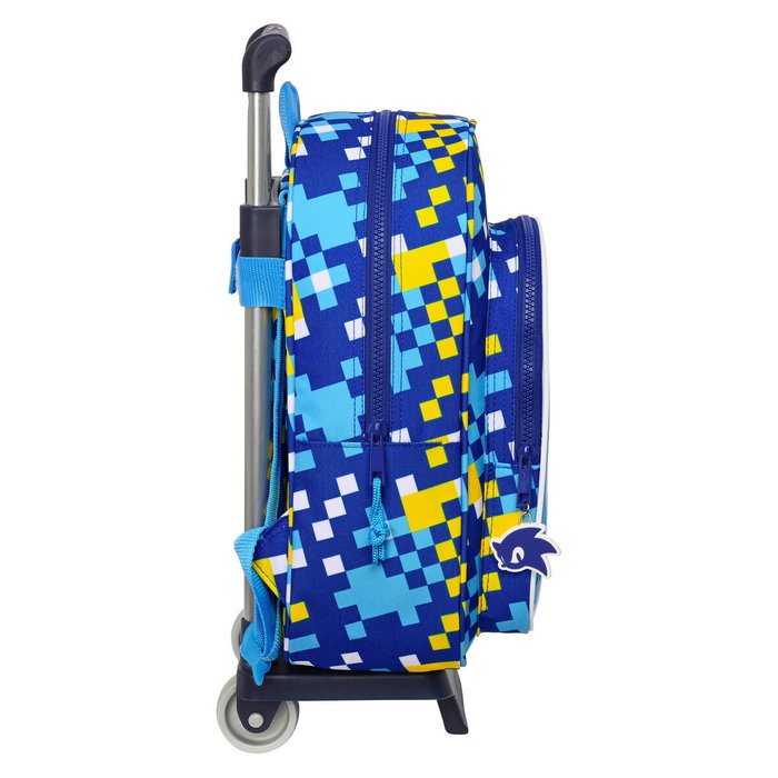 Mochila Escolar con Ruedas Sonic Speed 26 x 34 x 11 cm Azul Mochila Escolar con Ruedas Sonic Speed 26 x 34 x 11 cm Azul