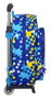 Safta Mochila Escolar Sonic 'Speed' con Carro 26x34x11cm Azul para Niños