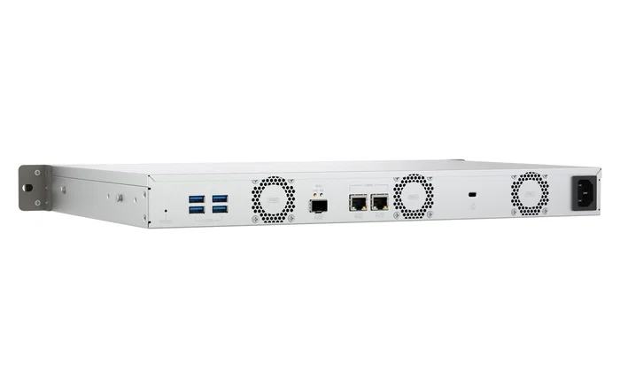 QNAP TS-432XeU NAS de Rack 1U con 4 Bahías, 4 GB DDR4 y 10GbE SFP+