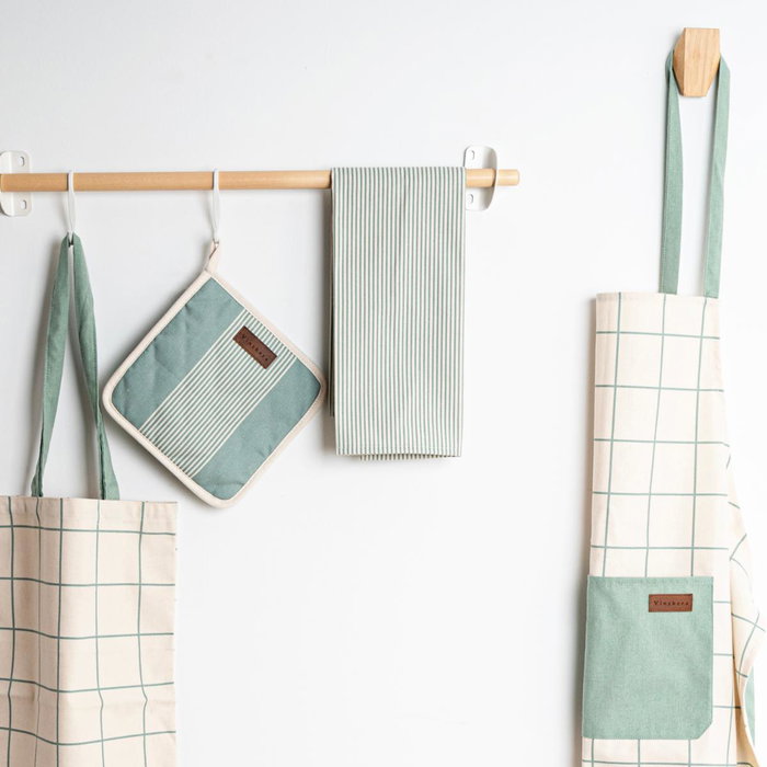 Vinthera Set de 2 Paños de Cocina Reciclados OKAPI Beige