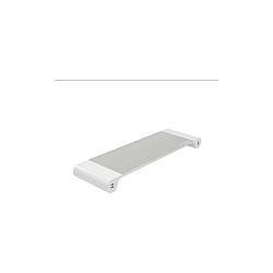 Terratec 219730 Monitorständer Spacebar de escritorio para 1 pantalla, blanco, aluminio