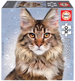 EDUCA BORRAS Maine Coon Puzzle de 100 piezas