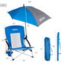 AKTIVE Silla de playa plegable con sombrilla