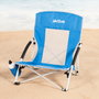 AKTIVE Silla de playa plegable con sombrilla
