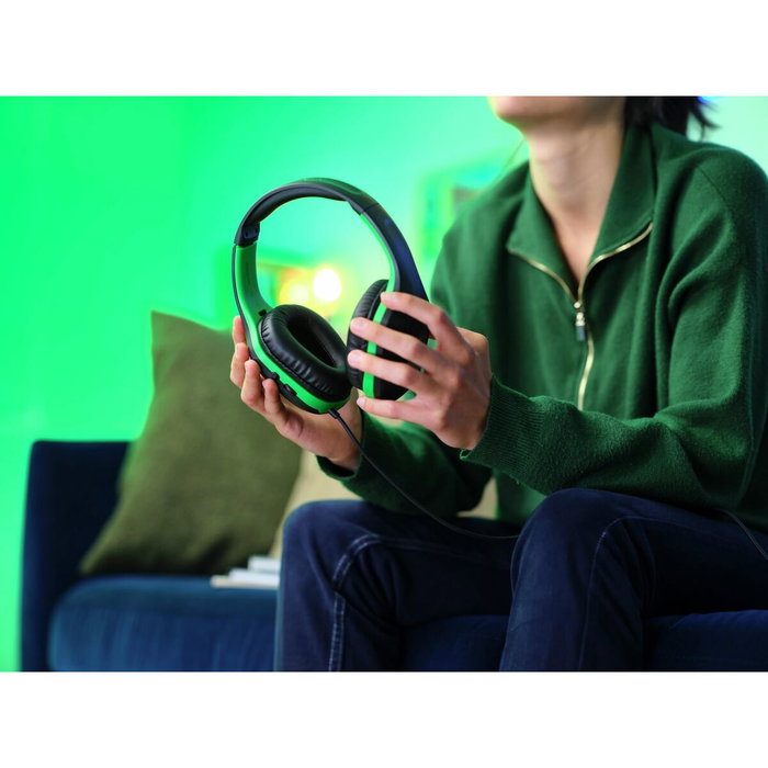 Trust GXT 415 Zirox Auriculares Gaming Verde/Negro con Micrófono